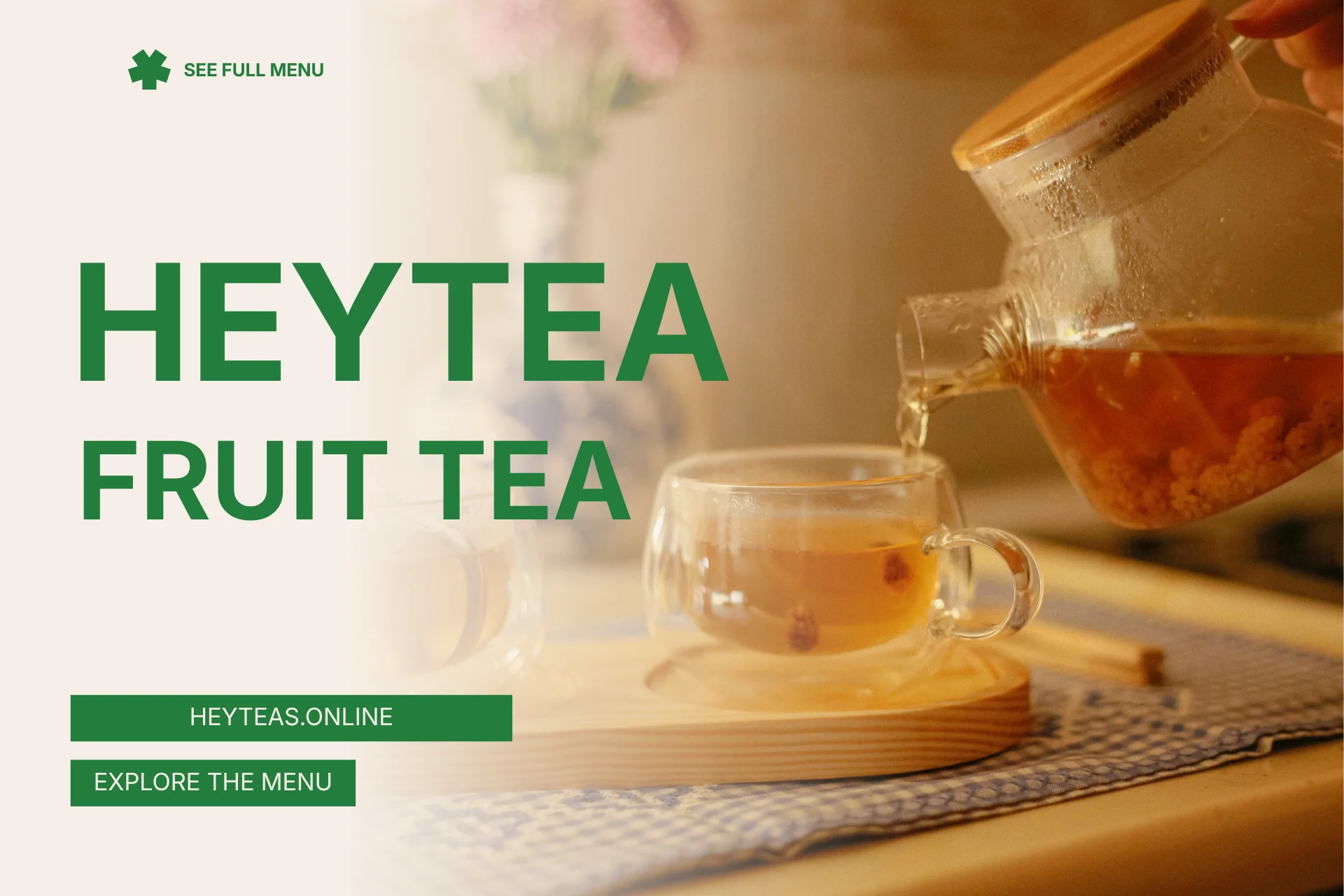 HEYTEA Fruit Tea Menu