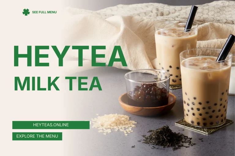 HEYTEA Milk Tea Menu